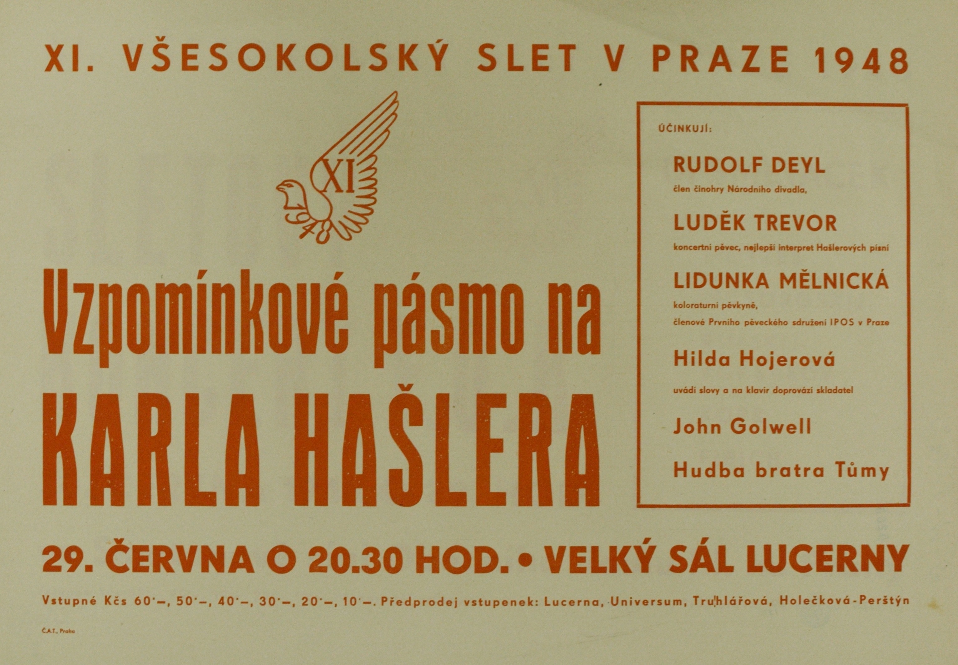 Náhledový obrázek Vzpomínkové pásmo na Karla Hašlera - 1