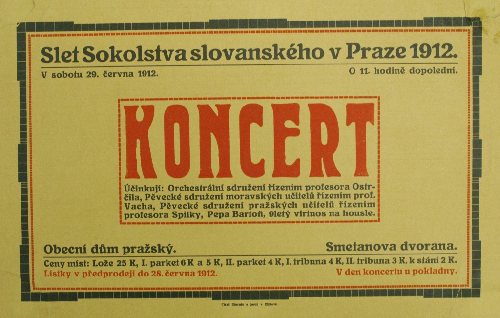 Náhledový obrázek Slet Sokolstva slovanského v Praze 1912. Koncert - 1