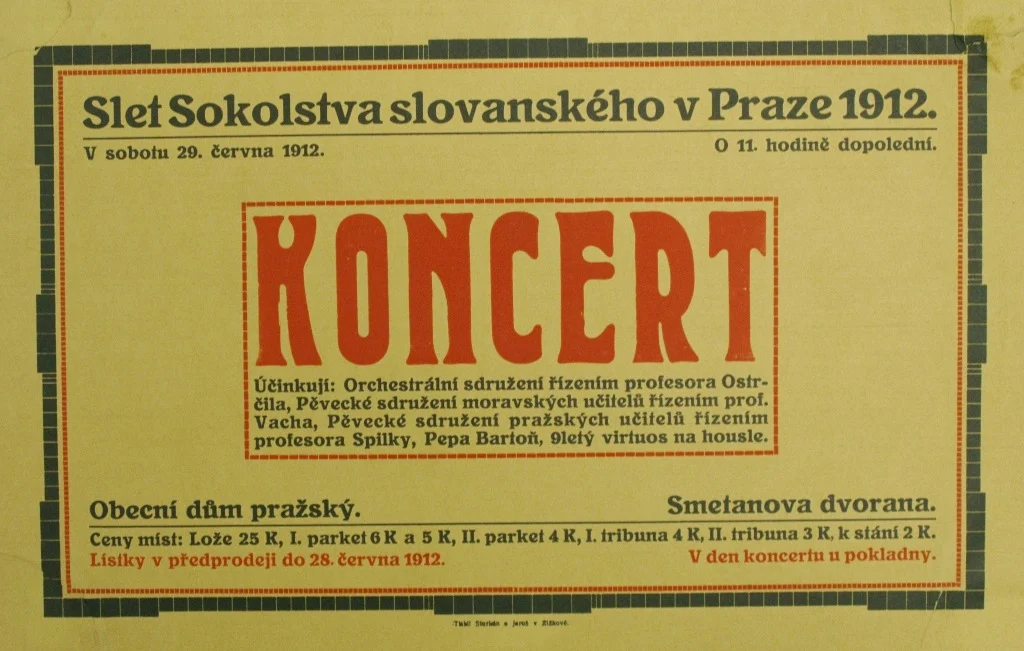 Náhledový obrázek předmětu Slet Sokolstva slovanského v Praze 1912. Koncert