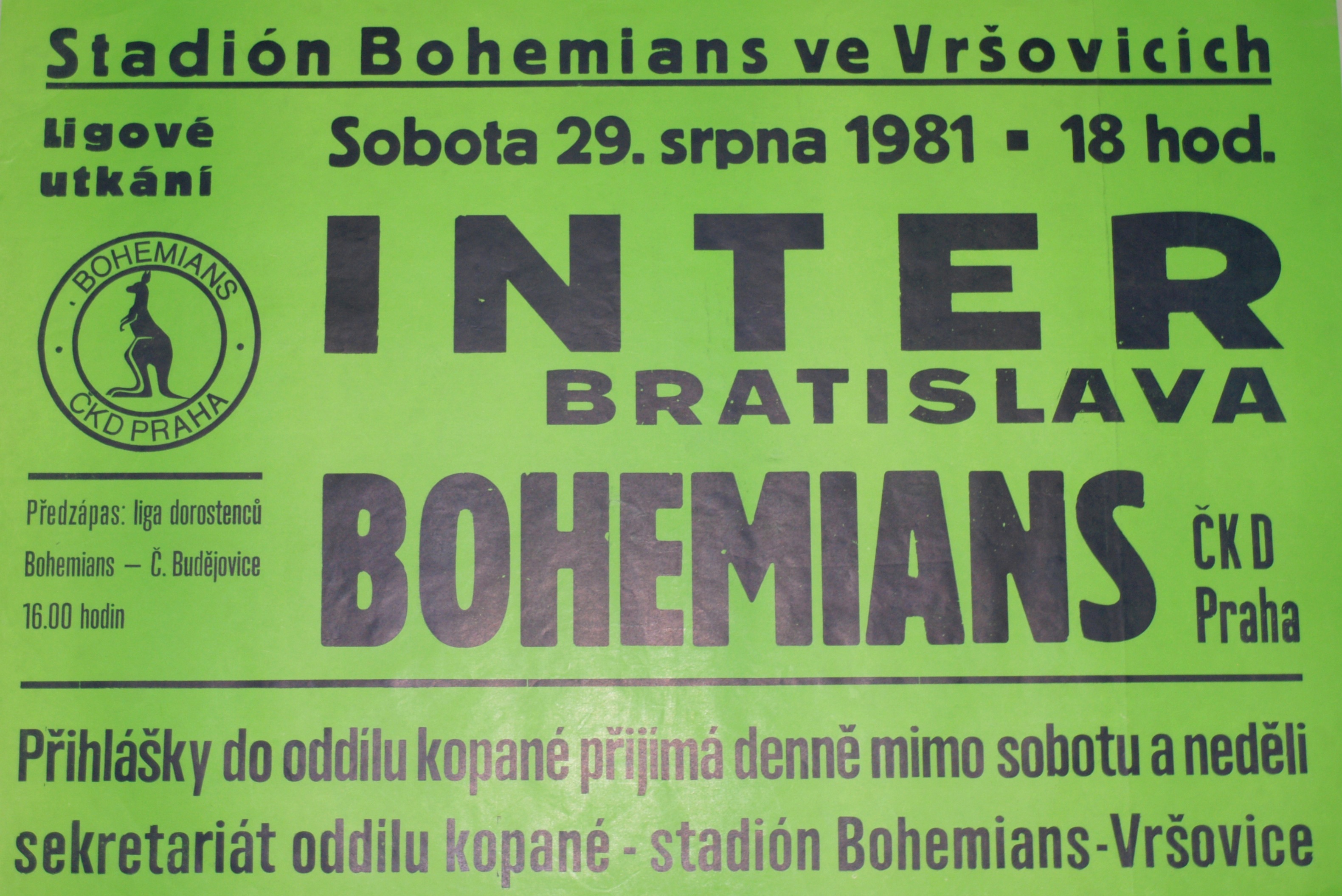 Náhledový obrázek Bohemians Praha - Inter Bratislava - 1