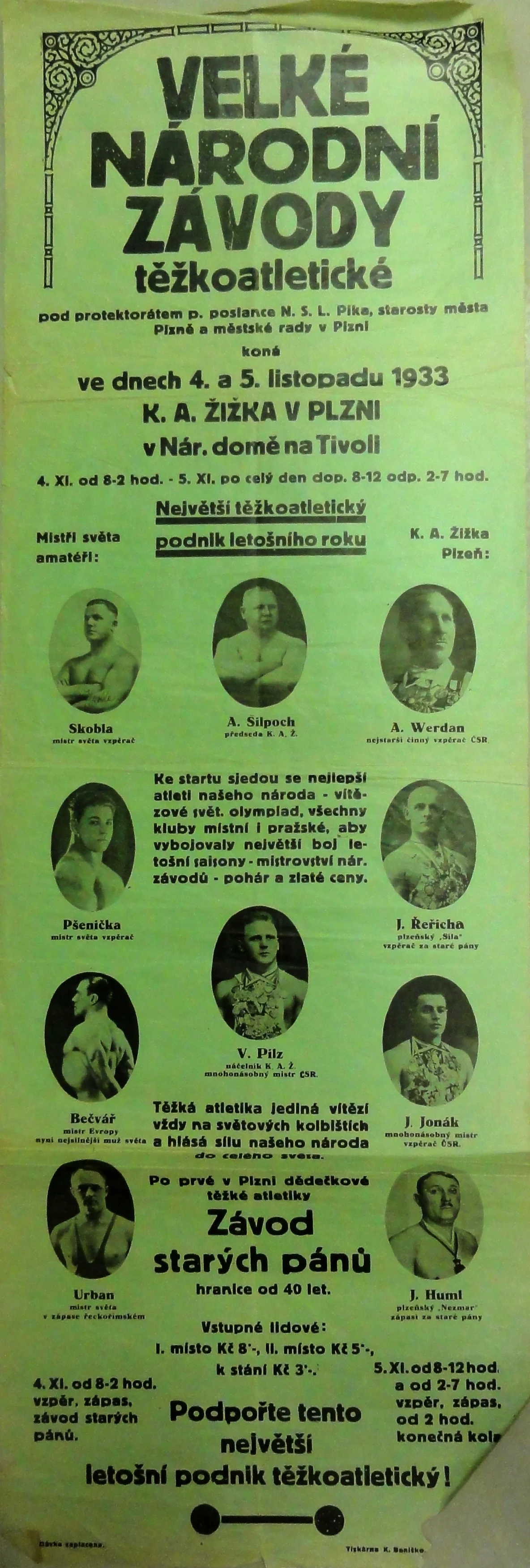 Náhledový obrázek předmětu Velké národní závody těžkoatletické