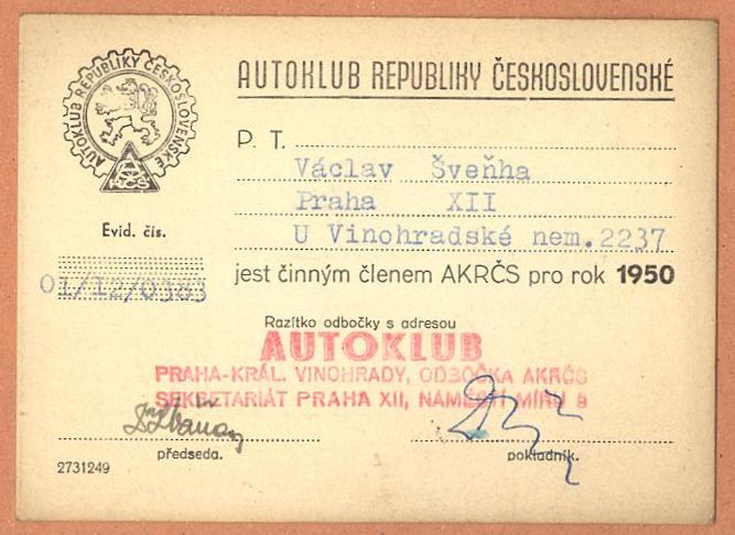 Náhledový obrázek Autoklub RČS. Členský průkaz - 1