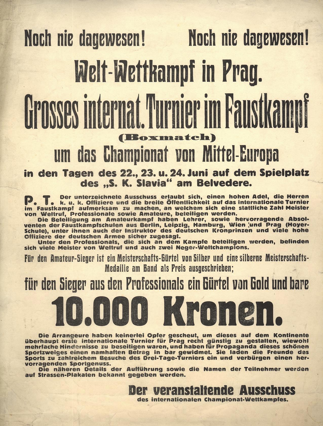 Náhledový obrázek Welt Wettkampf in Prag. Boxmatch - 1