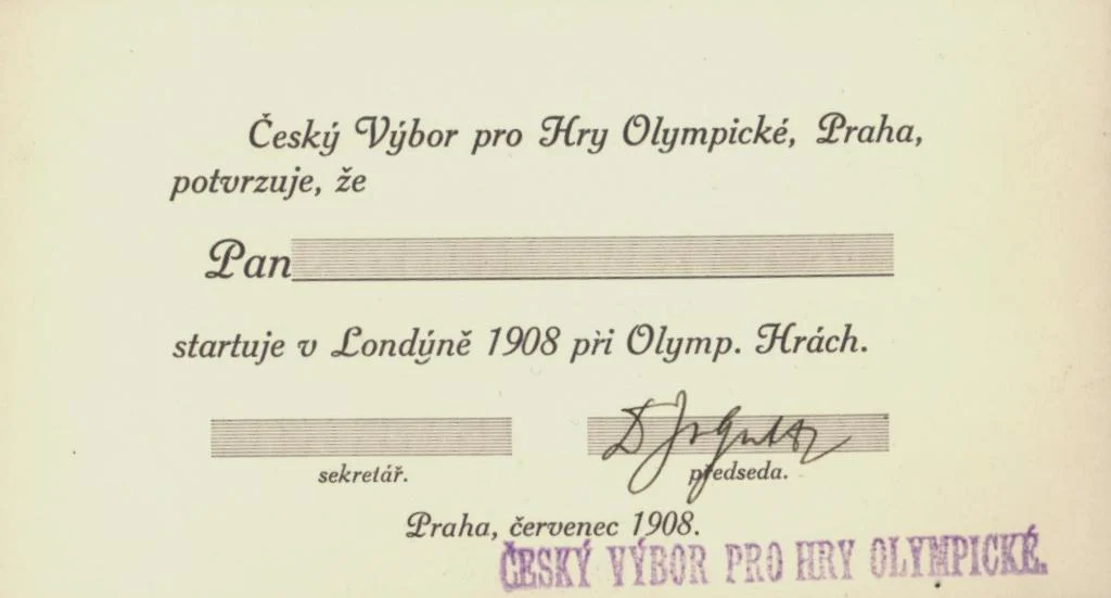 Náhledový obrázek předmětu Potvrzení pro účastníka olympiády