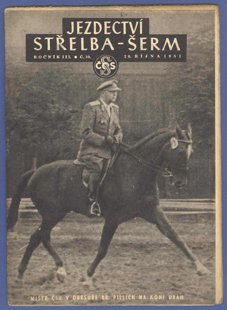 Náhledový obrázek Měsíčník pro cvičitele jízdy koňmo, střelby a šermu - 1