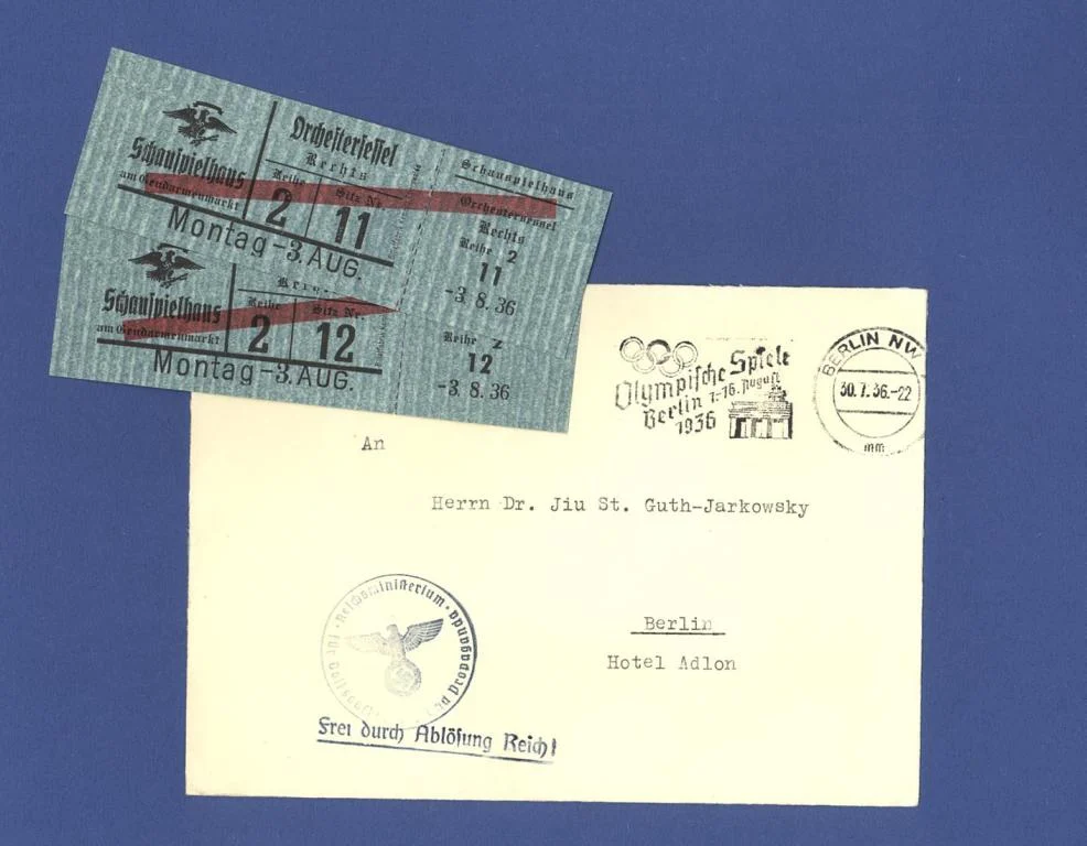 Náhledový obrázek předmětu Olympijské hry v Berlíně 1936. Pozvánky