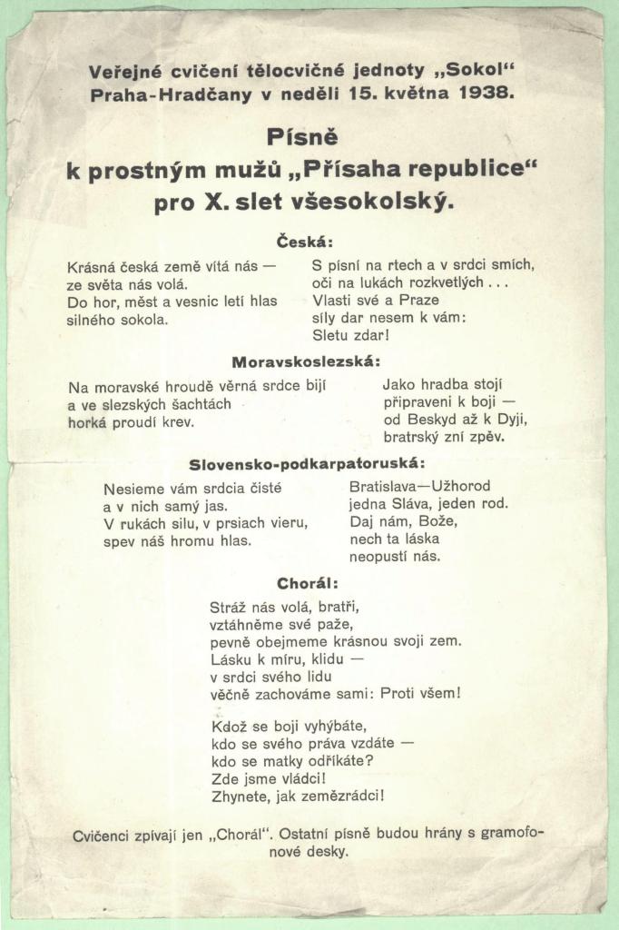 Náhledový obrázek Veřejné cvičení písně - 1