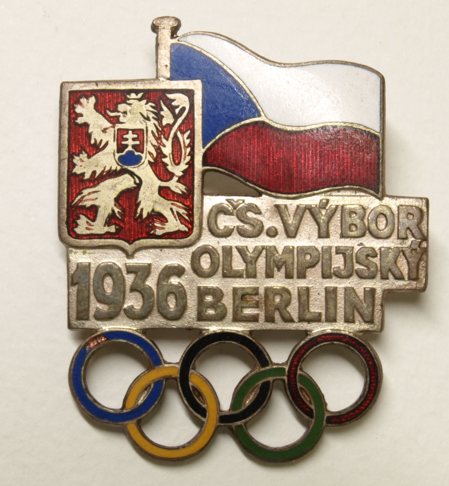 Náhledový obrázek Čs. výbor olympijský. Odznak - 1