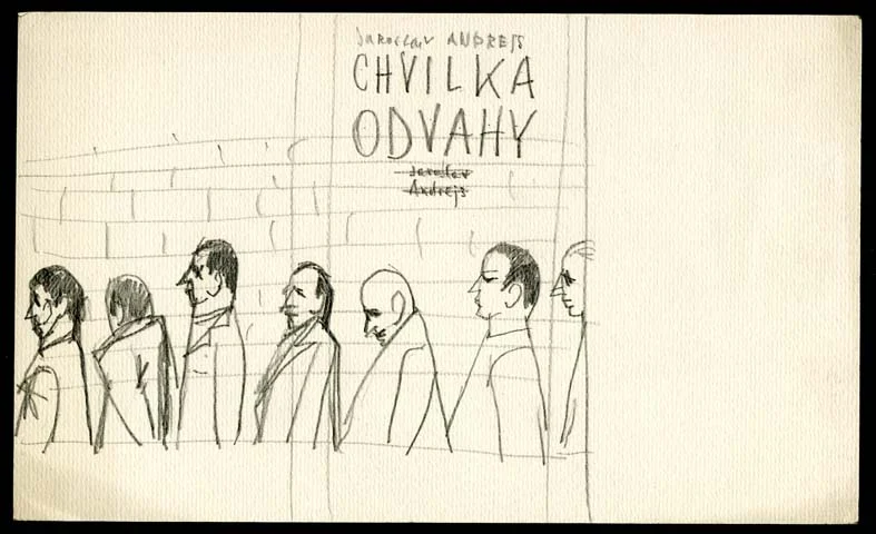 Náhledový obrázek předmětu Studie k přebalu - Chvilka odvahy