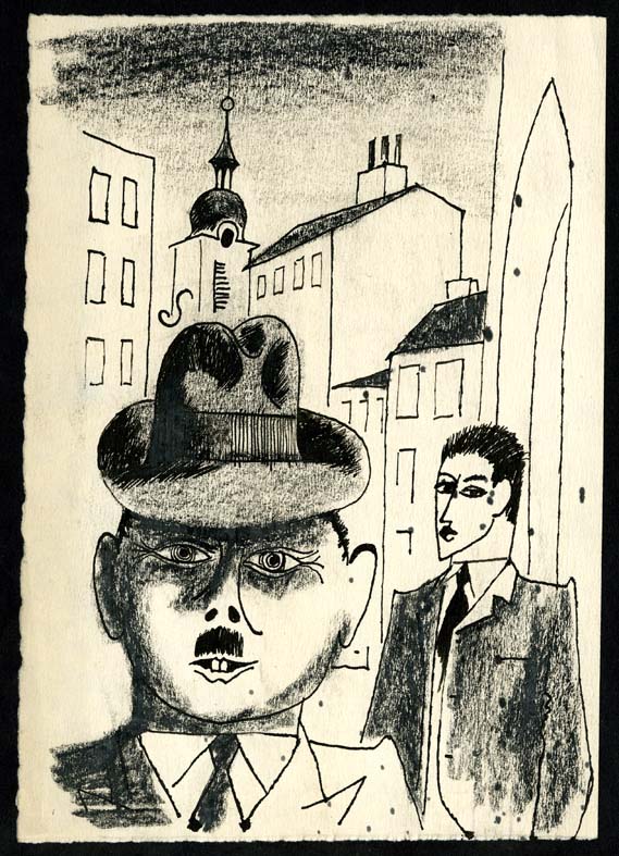Náhledový obrázek Studie k ilustraci - Chvilka odvahy - 1