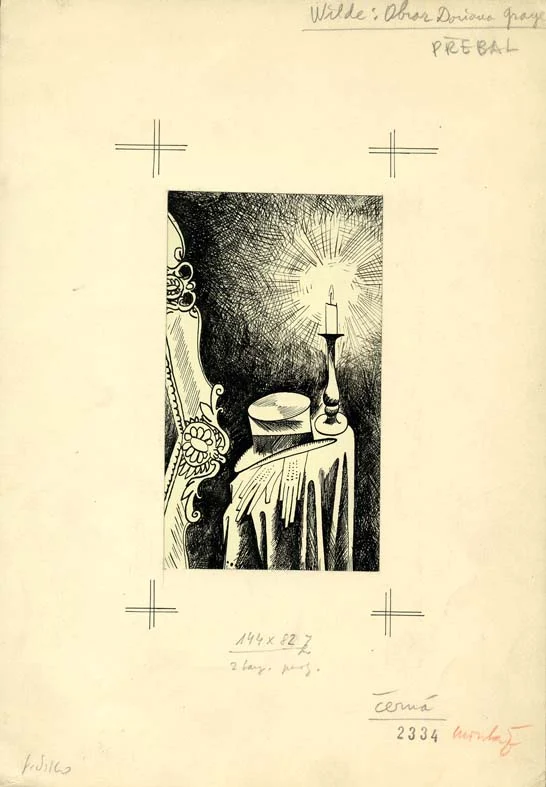 Obrázek Ilustrace pro přebal - Obraz Doriana Graye