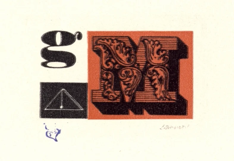 Náhledový obrázek předmětu Exlibris Dott. Ing. Gianni Mantero