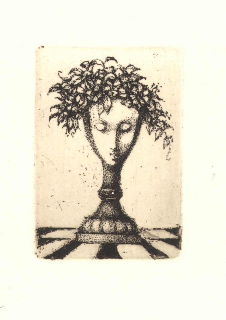 Náhledový obrázek Grafický list - Šachová figurka - 1