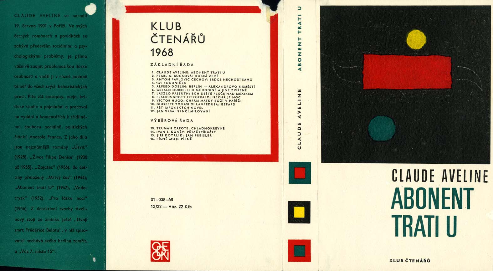 Náhledový obrázek Nátisk přebalu - Abonent trati U - 1
