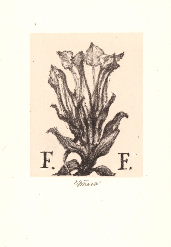 Náhledový obrázek Exlibris F. Franc - 1