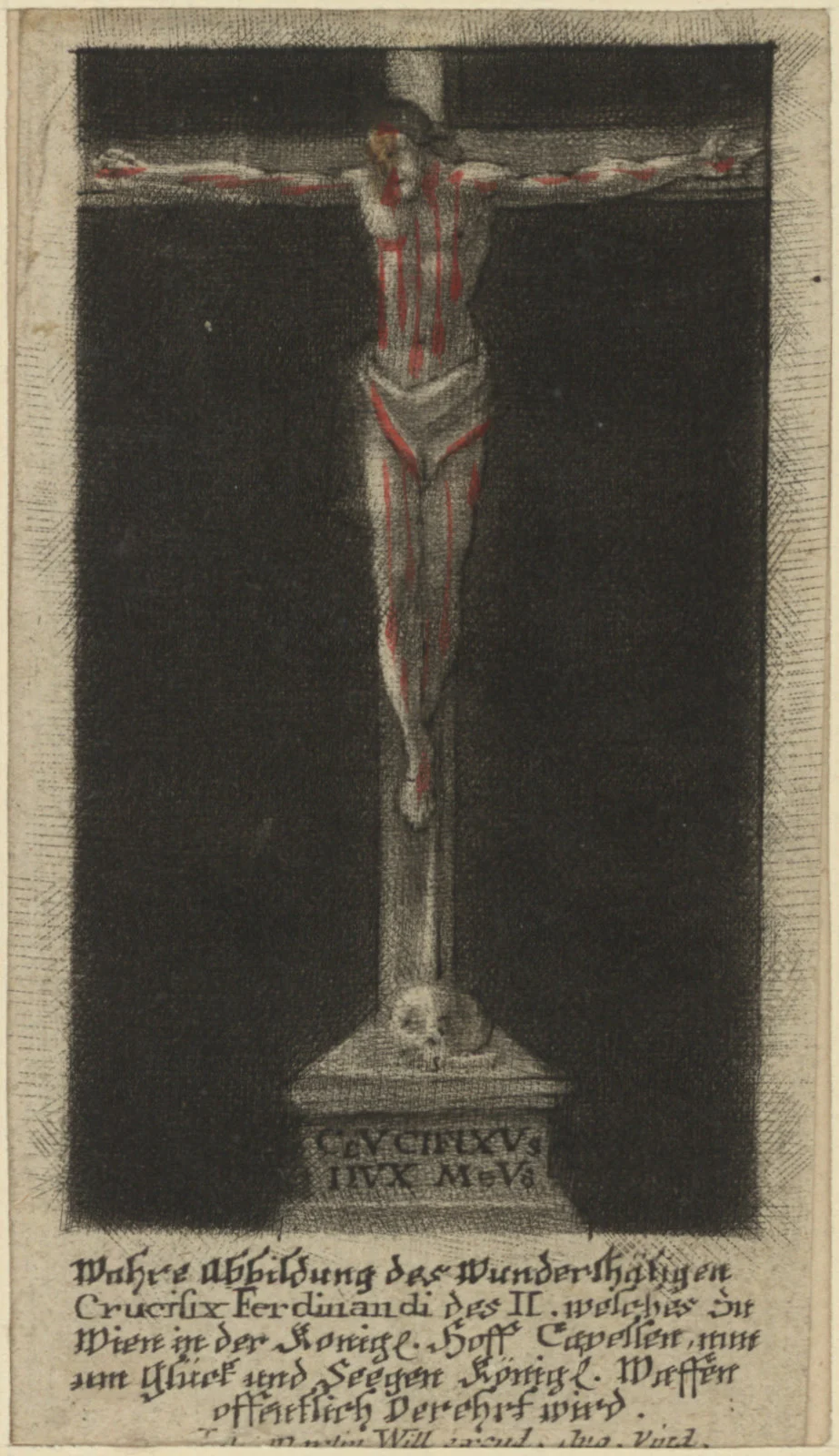 Náhledový obrázek předmětu Ukřižovaný  -  Crucifix Ferdinandi des II., Wien