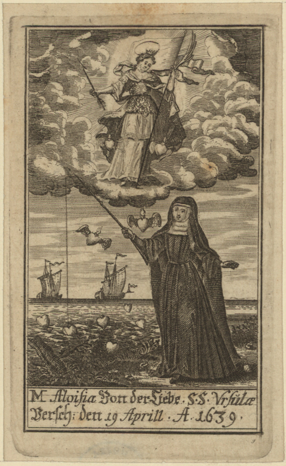 Náhledový obrázek M. Aloisia von der Liebe S.S. Ursulae versch. Den 19 Aprill A 1639 - 1