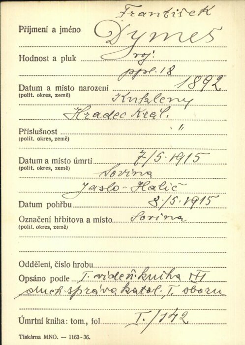 Náhledový obrázek František Dymeš - 1