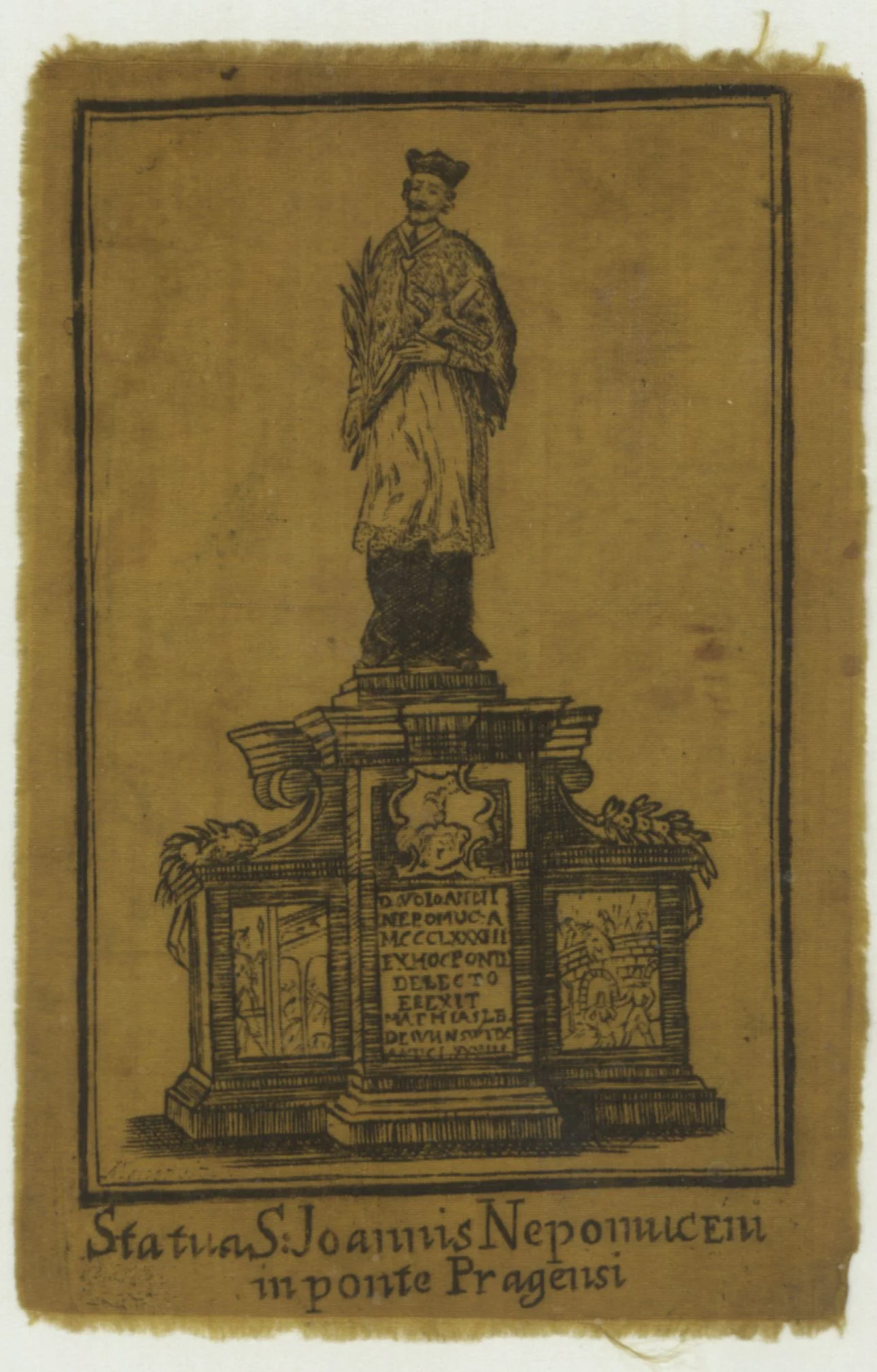 Obrázek Sv. Jan Nepomucký, socha  -  Statua S. Ioannis Nepomuceni in ponte Pragensi