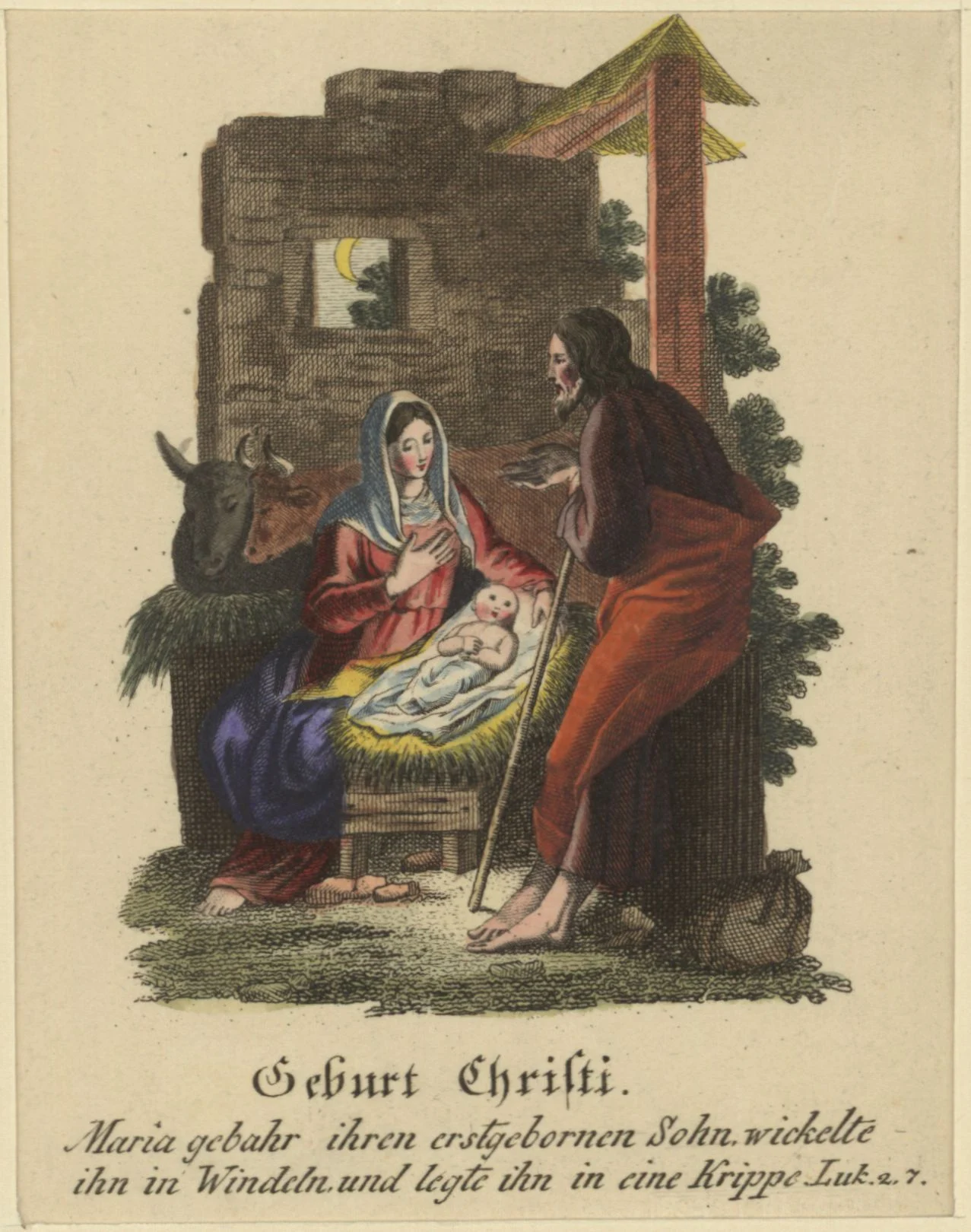 Obrázek Panna Maria - narození Páně  - Geburt Christi
