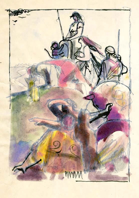 Náhledový obrázek předmětu Studie k ilustraci - Ze starých letopisů