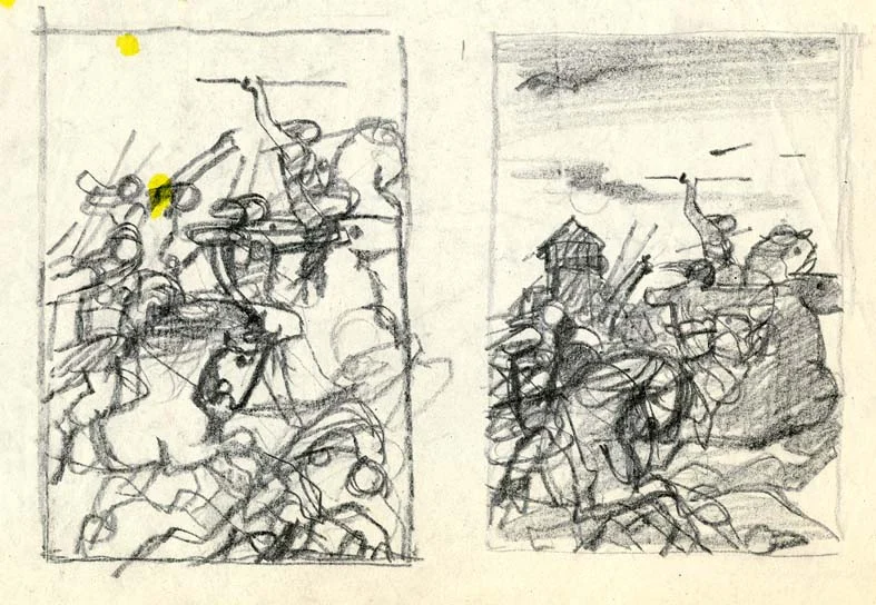 Náhledový obrázek předmětu Studie k ilustraci - Ze starých letopisů