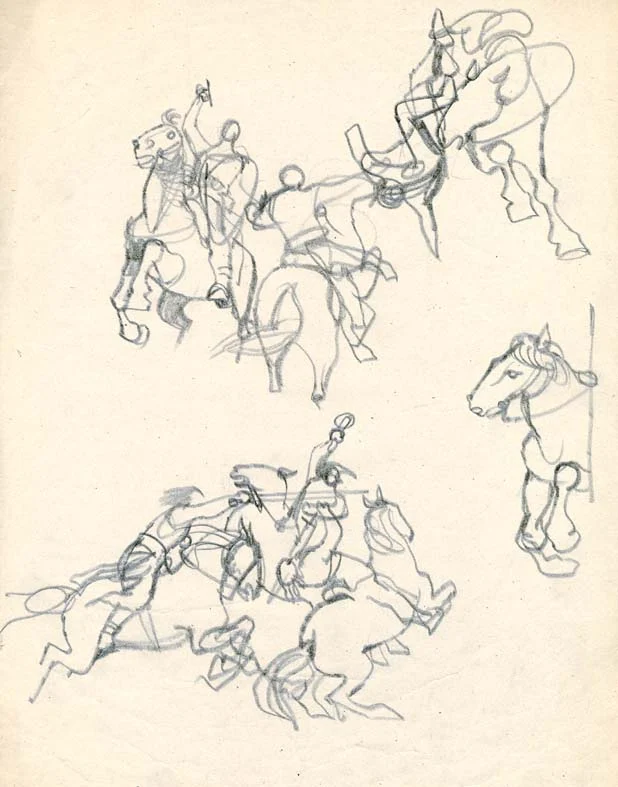 Obrázek Studie k ilustracím - Ze starých letopisů
