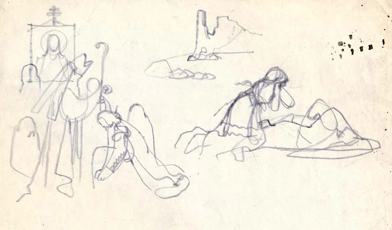 Obrázek Studie k ilustracím - Ze starých letopisů