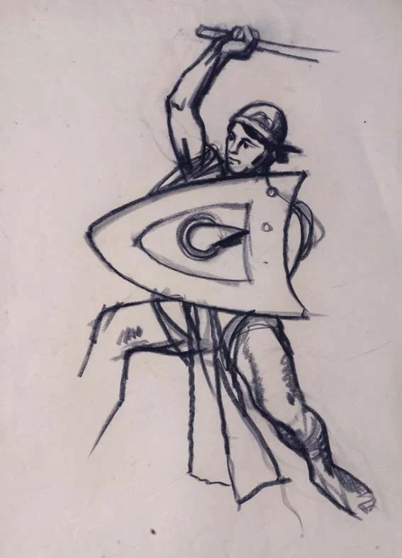 Obrázek Studie k ilustraci - Ze starých letopisů