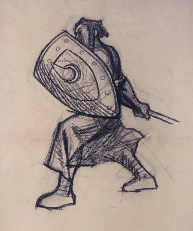 Obrázek Studie k ilustraci - Ze starých letopisů