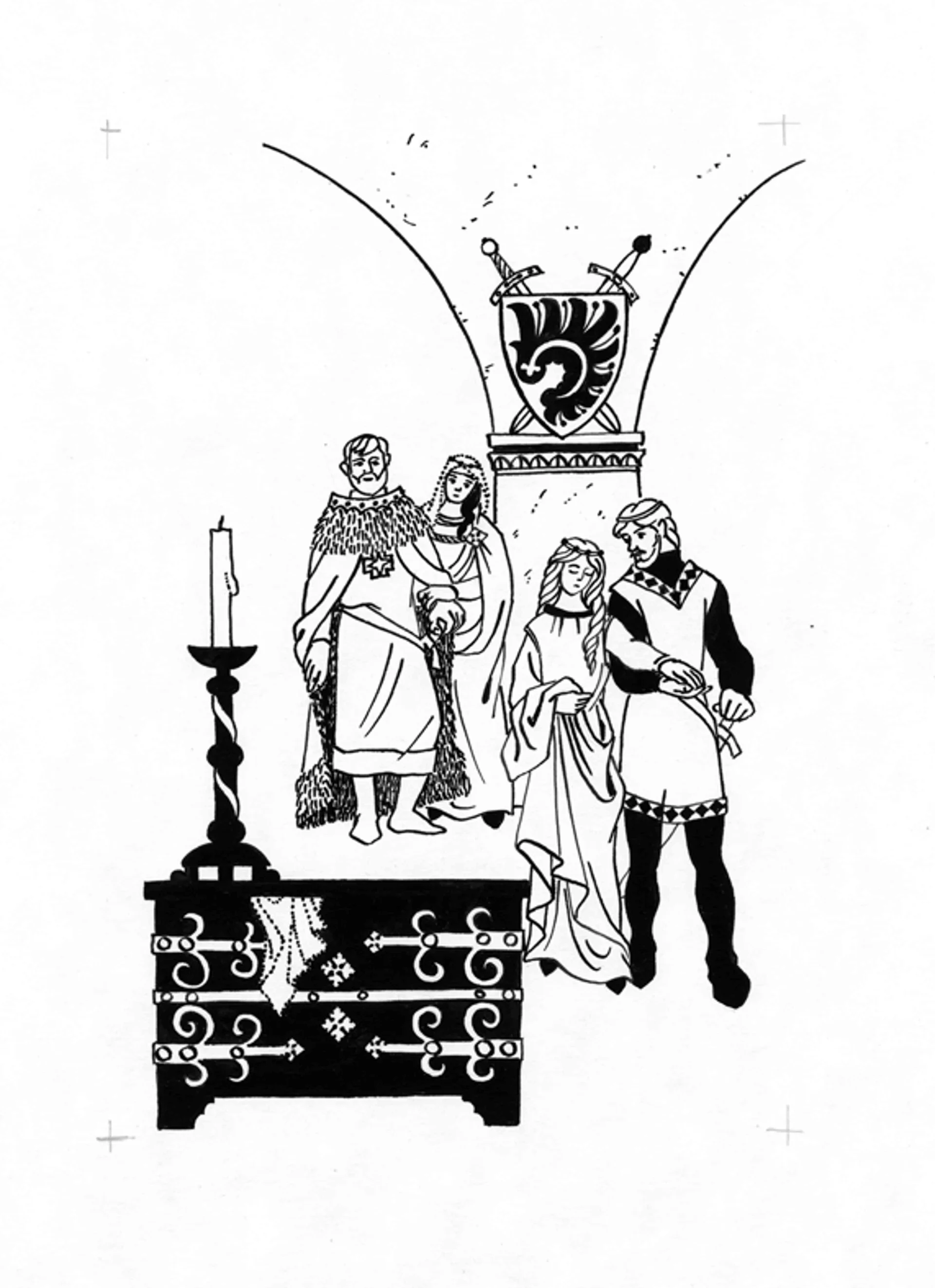 Náhledový obrázek předmětu Ilustrace - Paní z Lemberka
