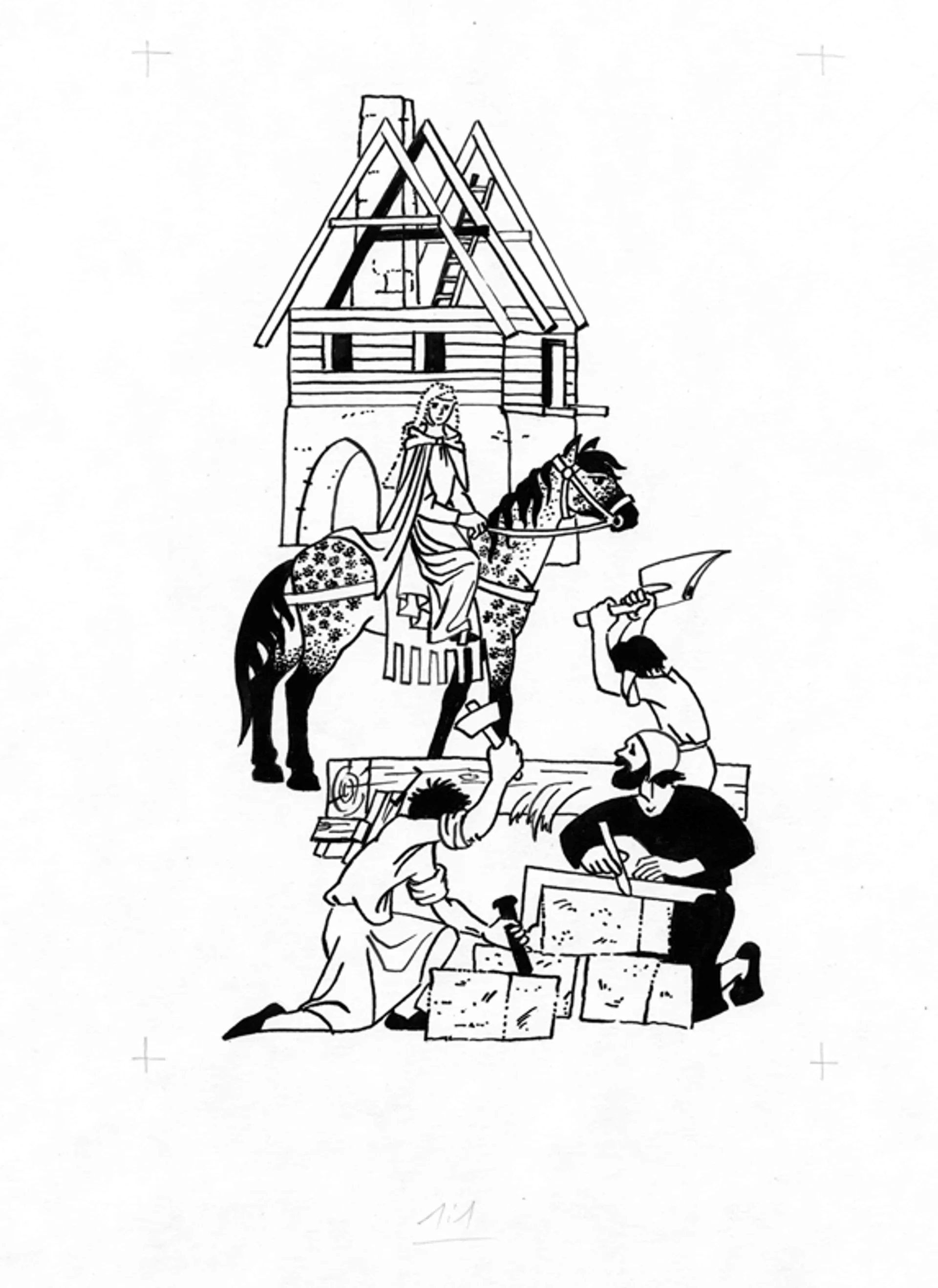 Náhledový obrázek předmětu Ilustrace - Paní z Lemberka
