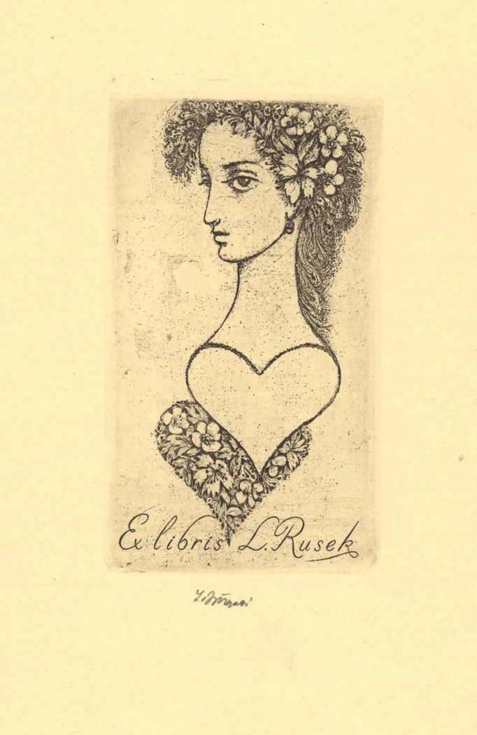 Náhledový obrázek předmětu Exlibris Ladislav Rusek