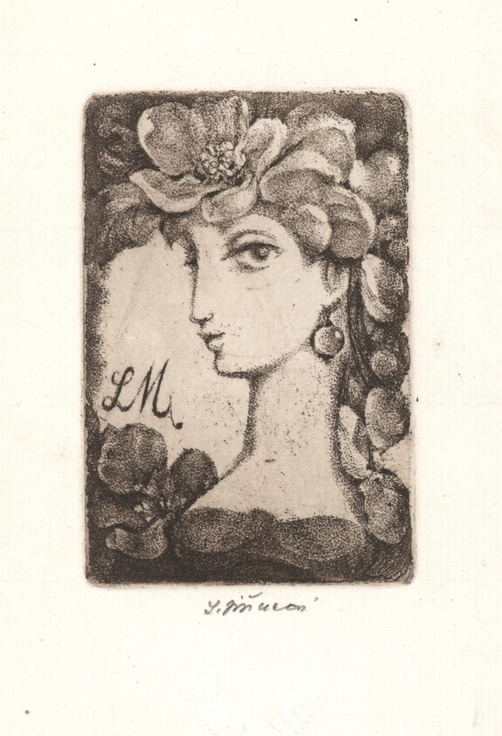 Náhledový obrázek Exlibris L. Mangani - 1