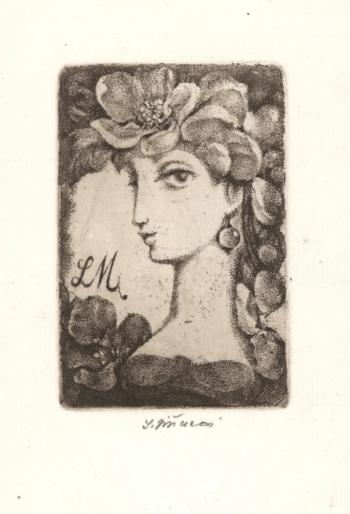 Náhledový obrázek předmětu Exlibris L. Mangani