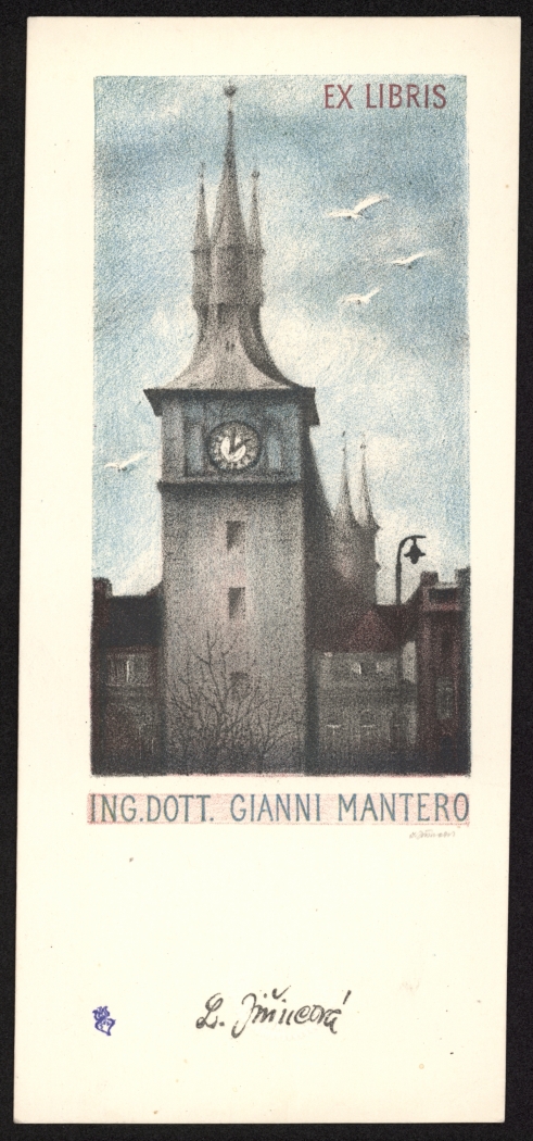 Náhledový obrázek Exlibris Ing. Dott. Gianni Mantero - 1