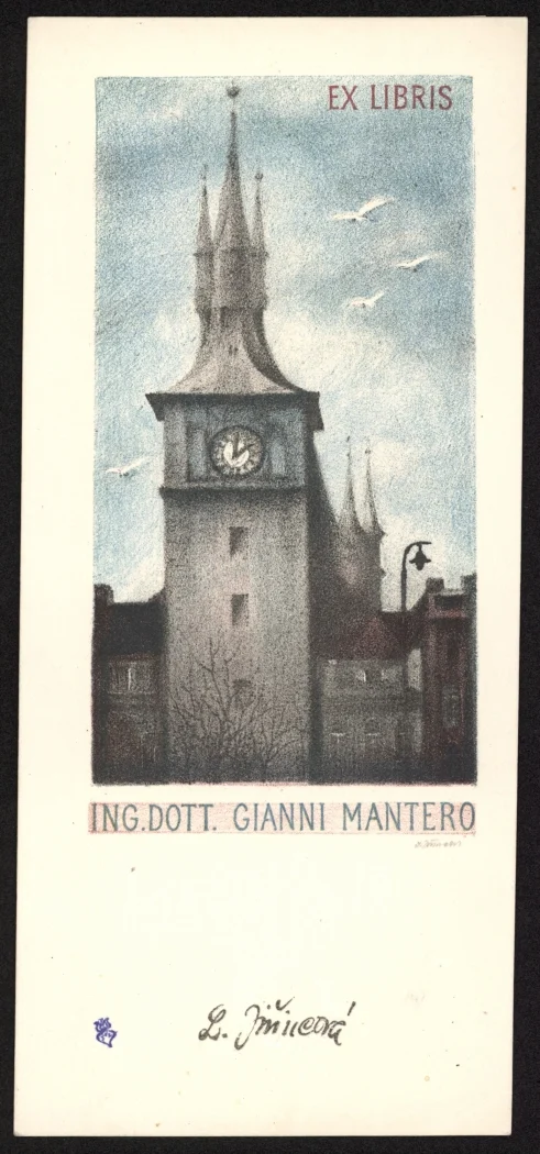 Náhledový obrázek předmětu Exlibris Ing. Dott. Gianni Mantero