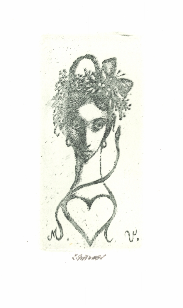 Náhledový obrázek Exlibris M. Vaníčková - 1