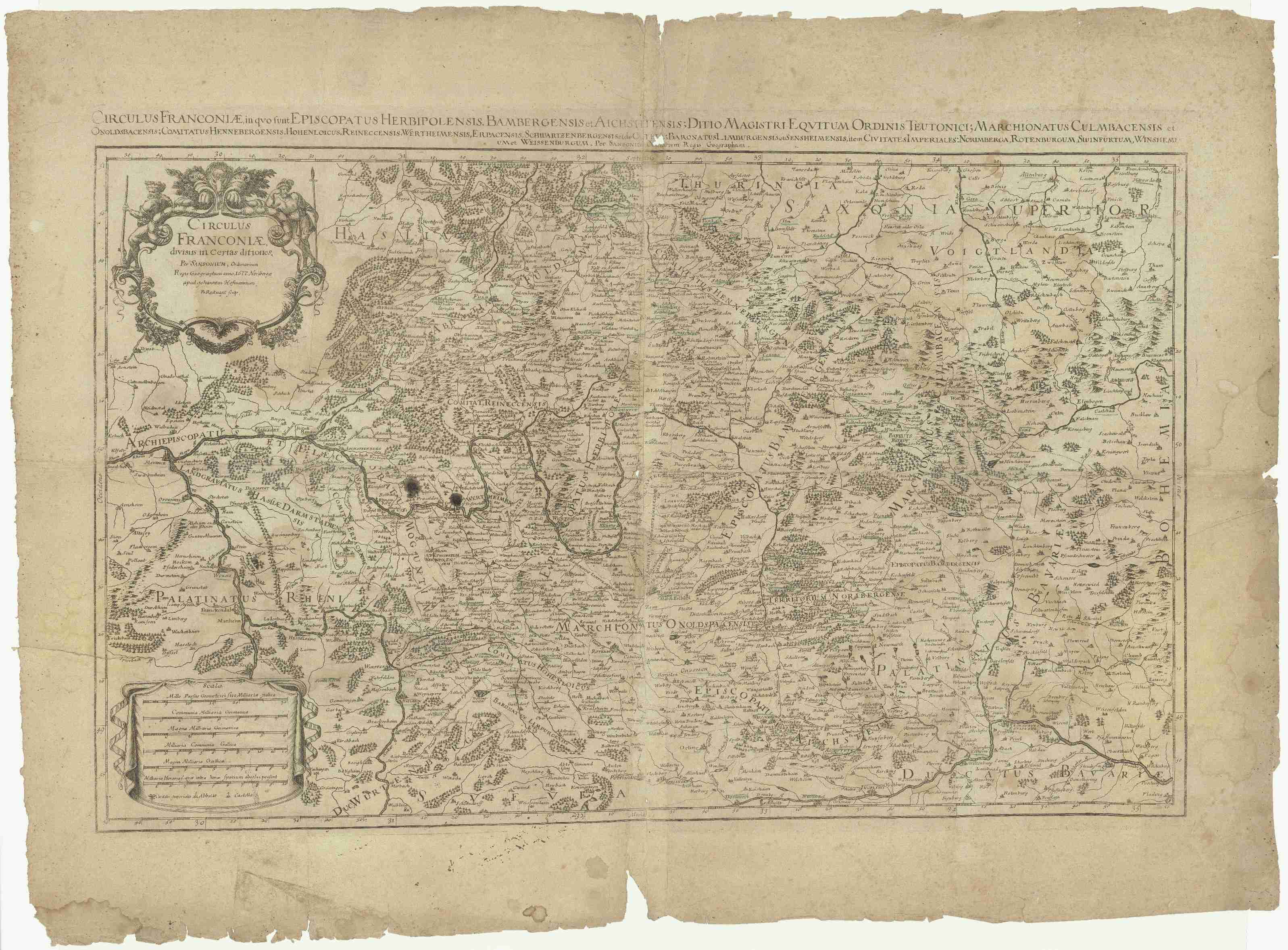 Náhledový obrázek Circulus Franconiae divisus in certas ditiones - 1