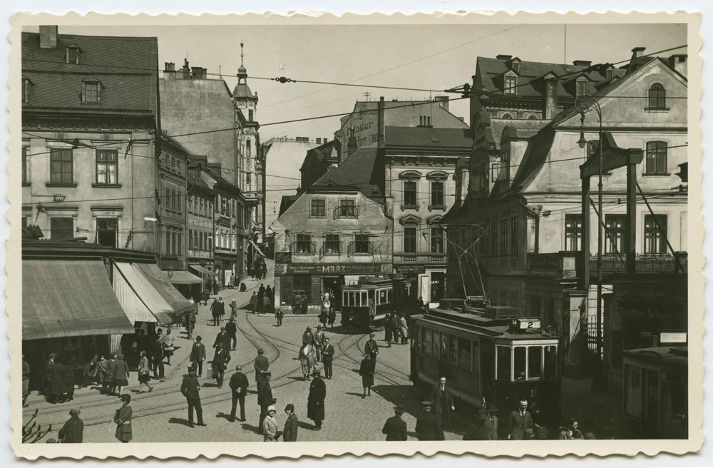 Náhledový obrázek předmětu Liberec - Soukenné náměstí  bez Domu obuvi a Dunaje