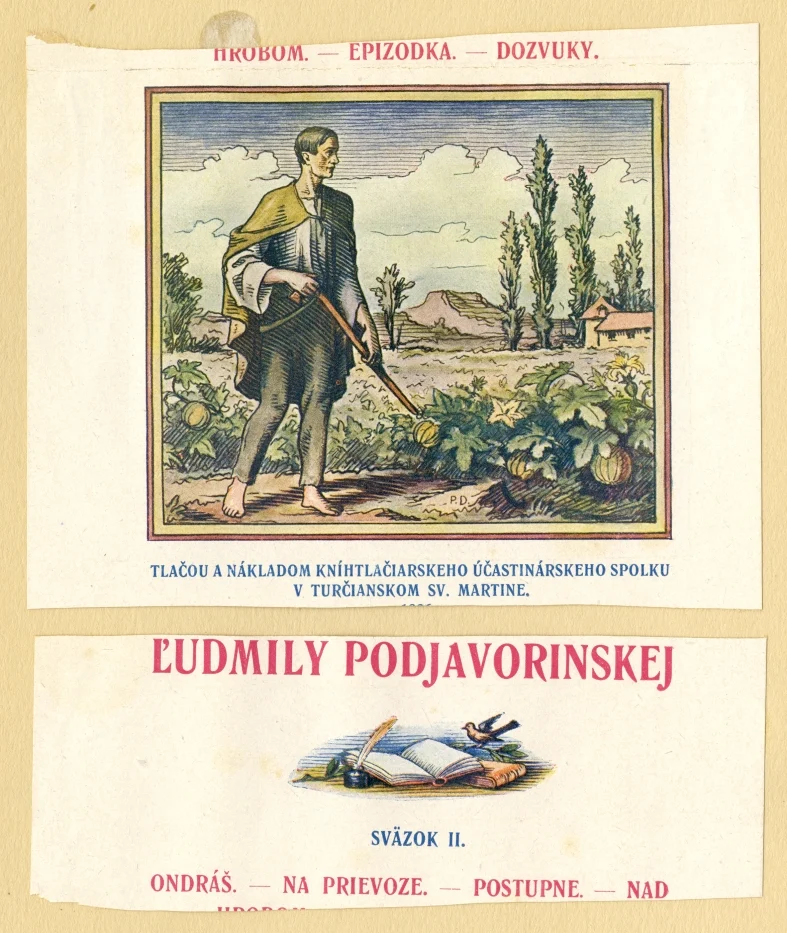 Náhledový obrázek předmětu Obálka - Sobrané spisy Ľudmily Podjavorinskej