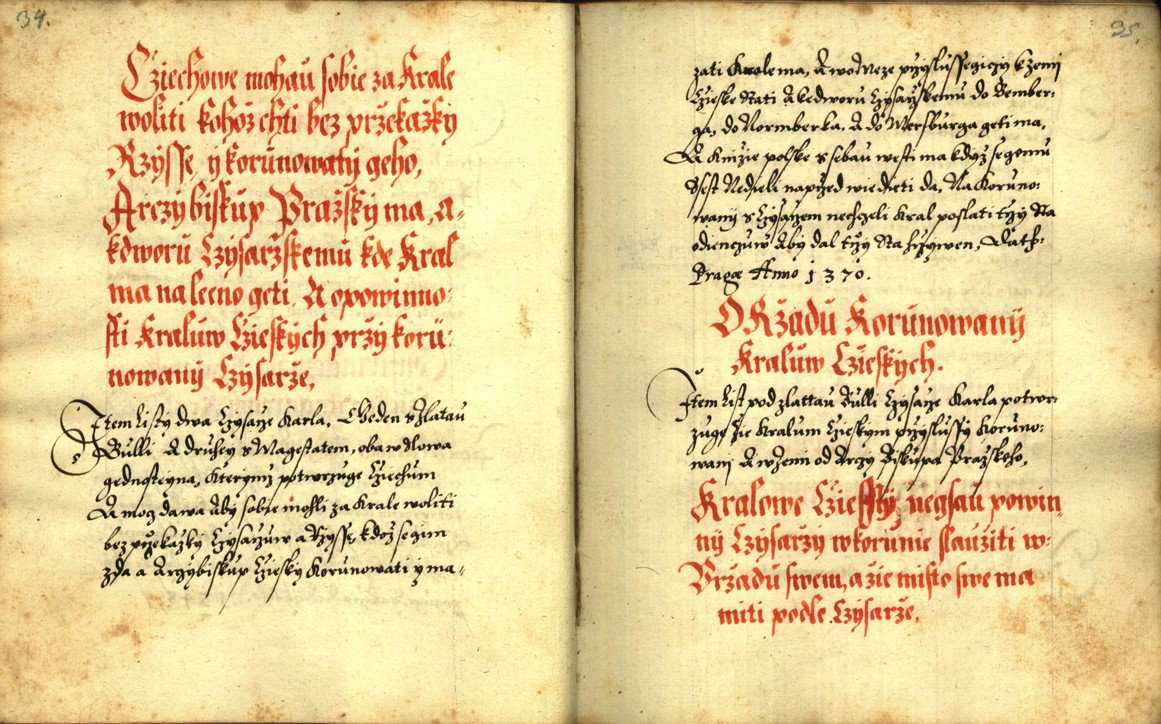 Náhledový obrázek Zřízení privilegií koruny a království českého jinak Registrum na deset truhlic z r. 1501 - 211