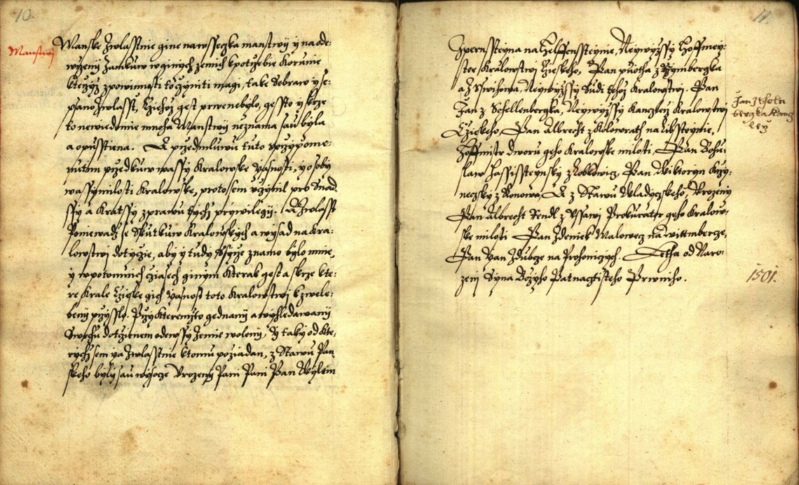 Náhledový obrázek Zřízení privilegií koruny a království českého jinak Registrum na deset truhlic z r. 1501 - 198