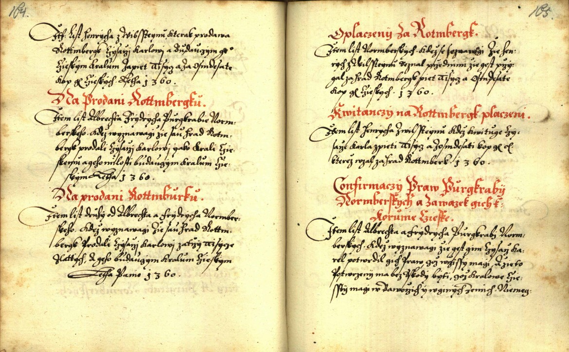 Náhledový obrázek Zřízení privilegií koruny a království českého jinak Registrum na deset truhlic z r. 1501 - 60