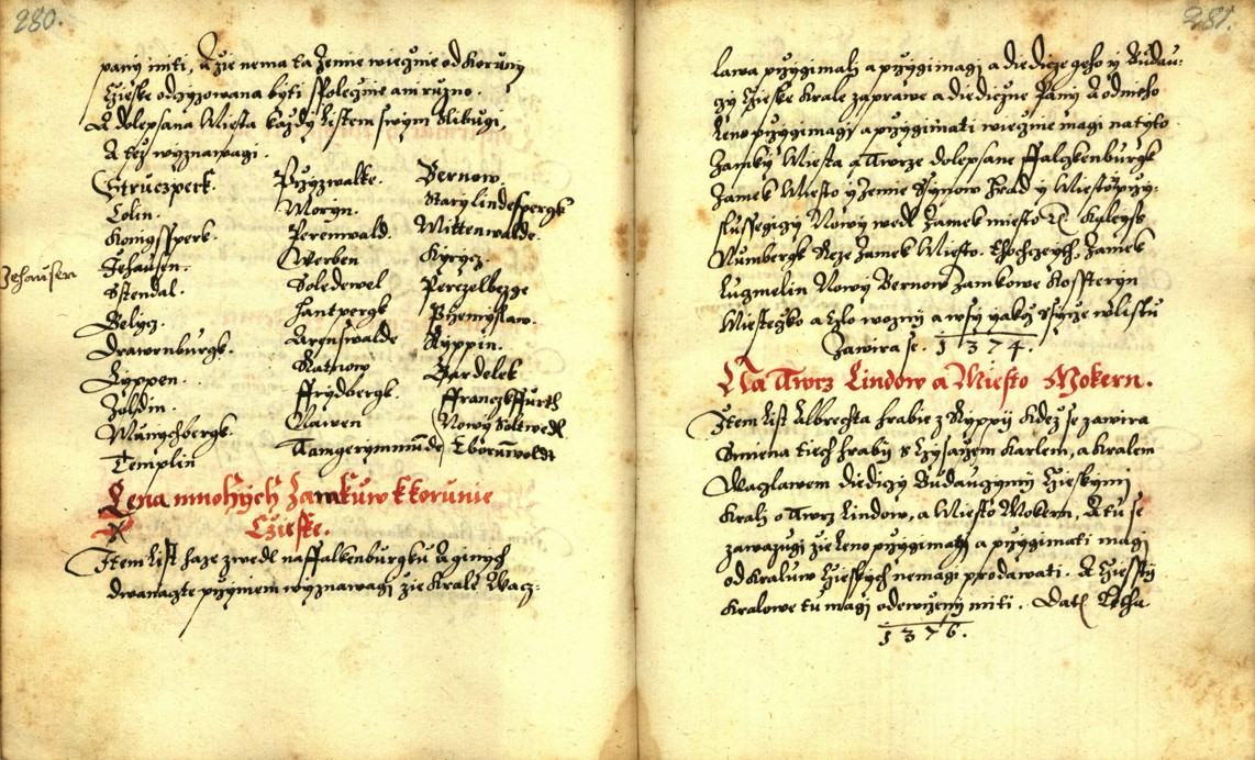 Náhledový obrázek Zřízení privilegií koruny a království českého jinak Registrum na deset truhlic z r. 1501 - 5