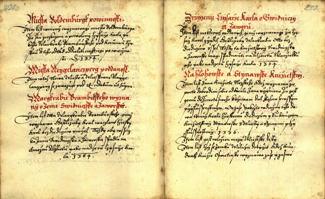Náhledový obrázek Zřízení privilegií koruny a království českého jinak Registrum na deset truhlic z r. 1501 - 94