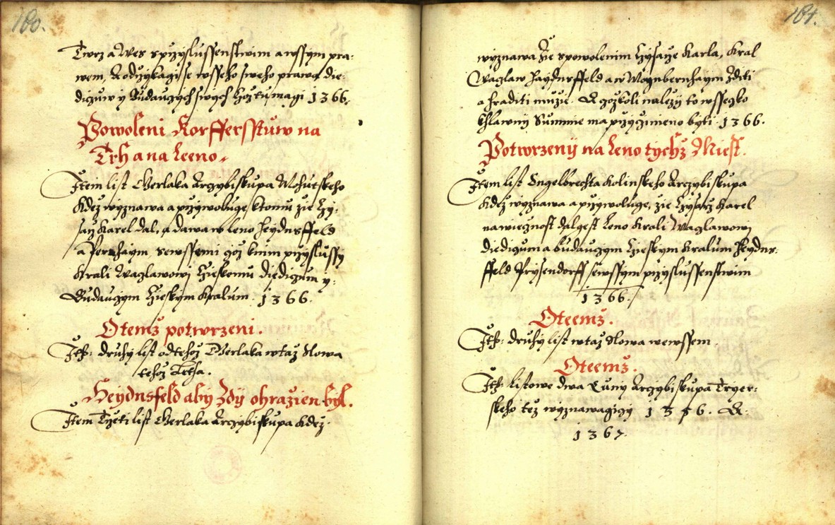 Náhledový obrázek Zřízení privilegií koruny a království českého jinak Registrum na deset truhlic z r. 1501 - 58