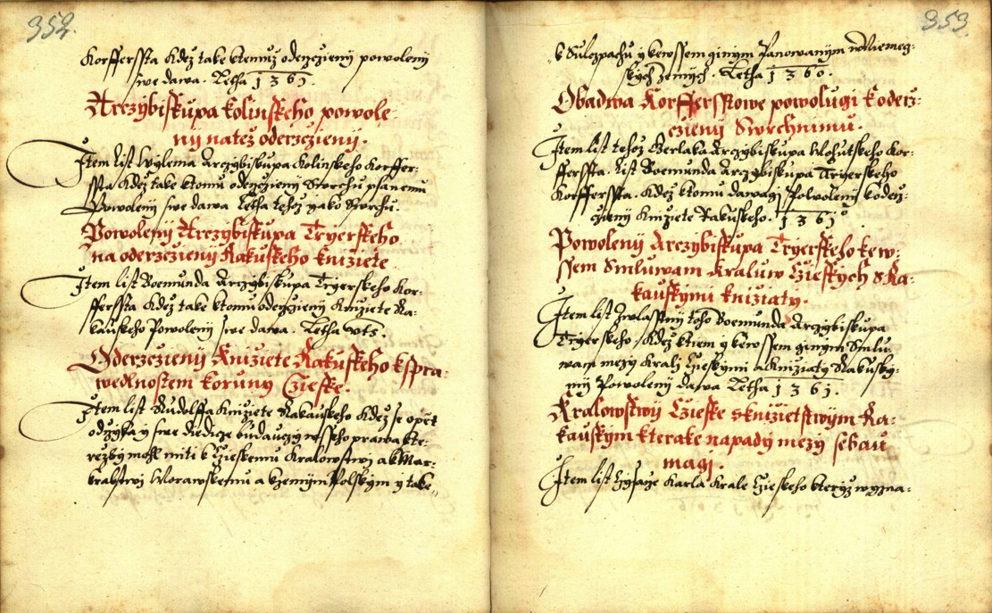 Náhledový obrázek Zřízení privilegií koruny a království českého jinak Registrum na deset truhlic z r. 1501 - 107