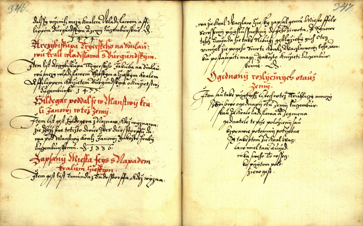Náhledový obrázek Zřízení privilegií koruny a království českého jinak Registrum na deset truhlic z r. 1501 - 103