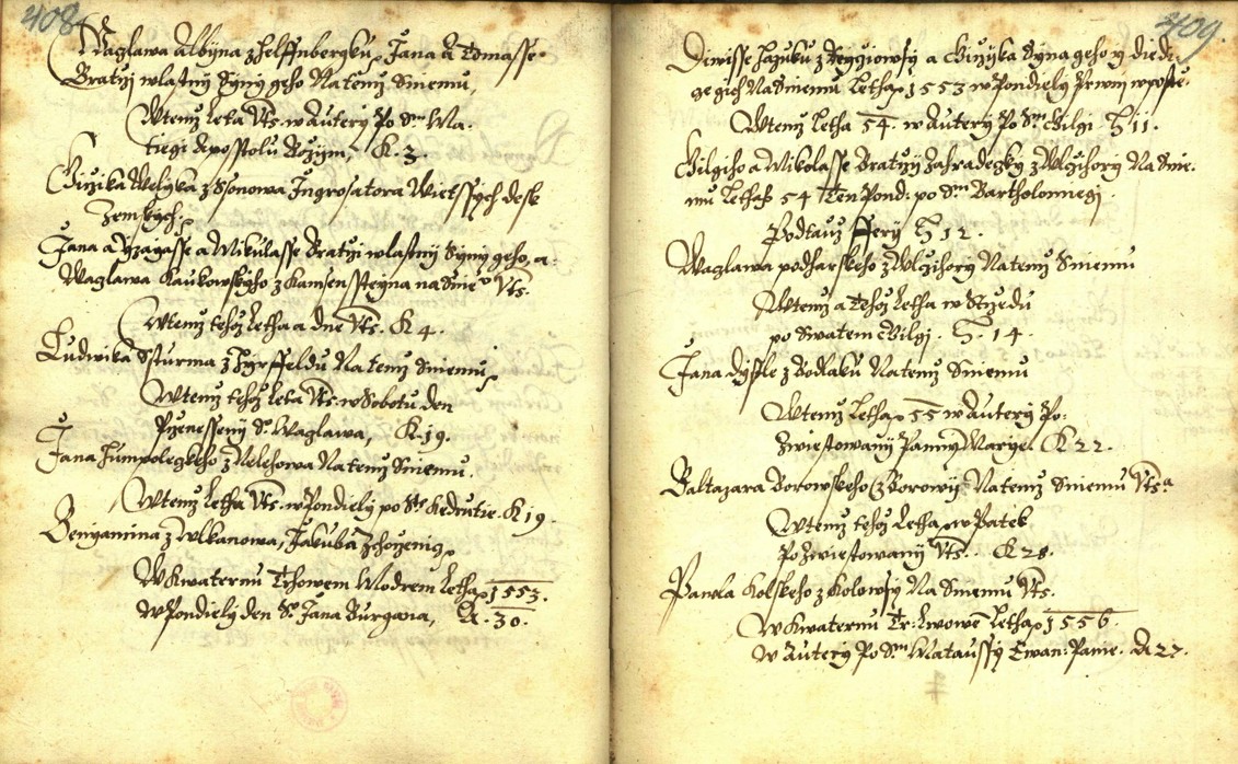 Náhledový obrázek Zřízení privilegií koruny a království českého jinak Registrum na deset truhlic z r. 1501 - 244